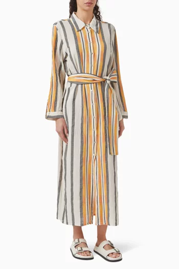 Zakar Maxi Shirt Dress in Cotton