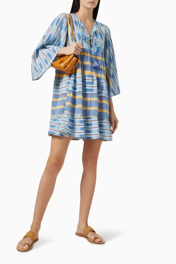 Zakar Printed Mini Dress in Cotton