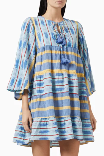 Zakar Printed Mini Dress in Cotton