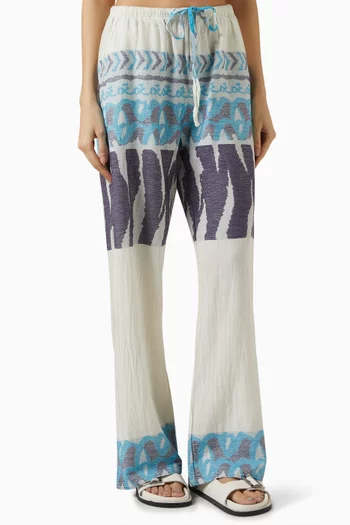 Zakar Printed Pants in Cotton