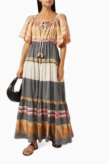 Zakar Off-shoulder Maxi Dress in Cotton