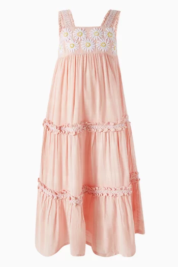 Flower Embroidered Dress