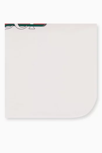 Logo Printed Blanket in Cotton
