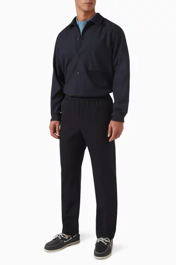 Sadamon Go Overshirt in Wool-blend