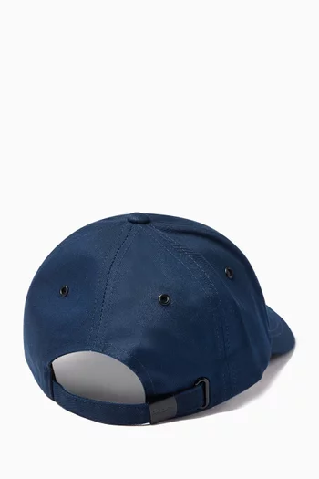 Zebra Logo Baseball Cap in Cotton-canvas