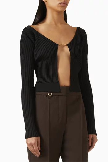 La Maille Pralù Longue Cardigan in Viscose Blend