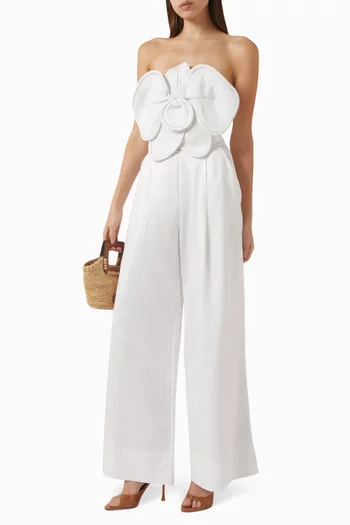 A Flor De Piel Jumpsuit in Tencel