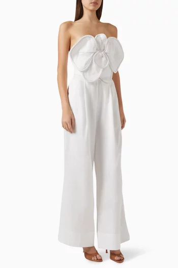 A Flor De Piel Jumpsuit in Tencel