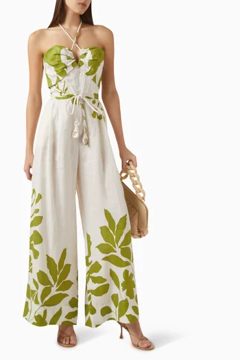 Alma De Mujer Maxi Dress in Linen-blend