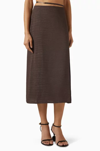 La Jupe Notte Skirt in Viscose