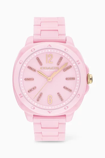 Kitt Quartz Ceramic Bracelet Watch, 38mm