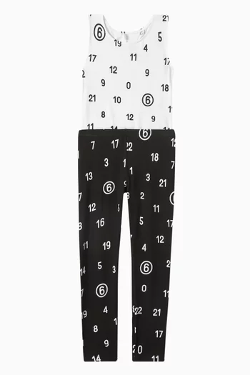 Number Logo Leggings in Cotton