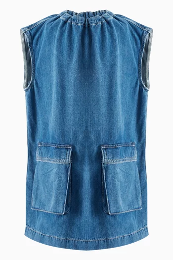 Cargo Dress in Denim
