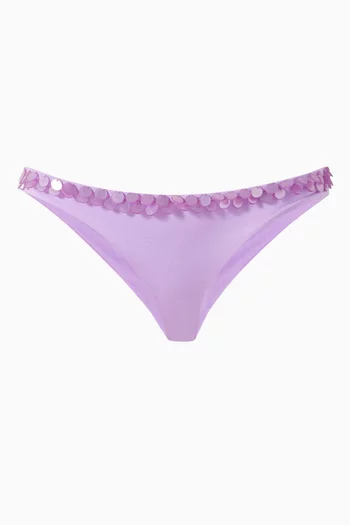 Lola Sequin-embellished Bikini Briefs