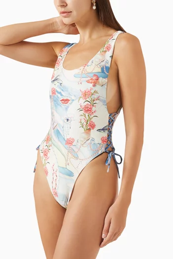 Tribeca One-piece Lace-up Swimsuit
