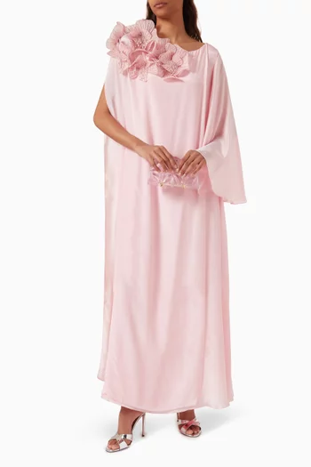 Raina Kaftan in Silk Crepe