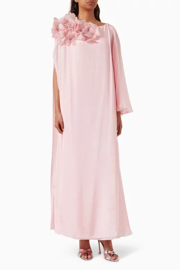 Raina Kaftan in Silk Crepe