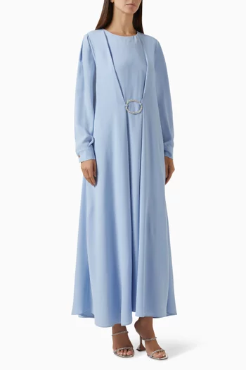 Embellished Applique Maxi Dress