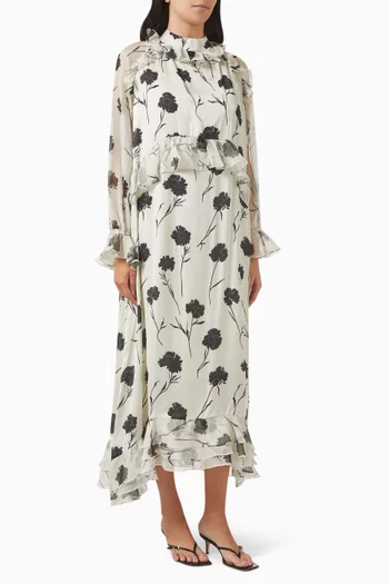 Floral Print Midi Dress