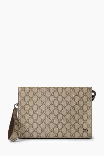 Pouch in GG Supreme Canvas