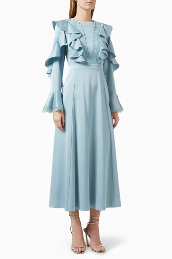 Lace-trim Maxi Dress