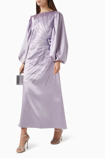 Bead Embroidered Maxi Dress