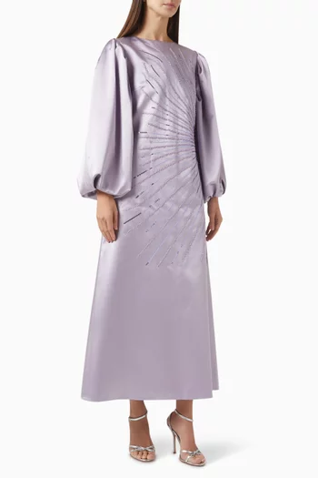 Bead Embroidered Maxi Dress