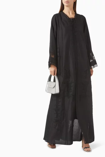 Lace Embroidered Abaya