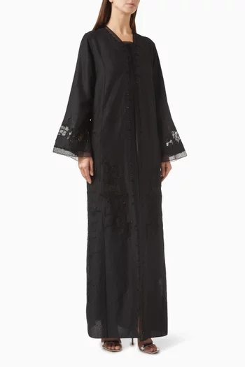 Lace Embroidered Abaya