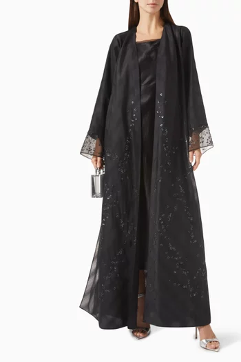 Floral Embellished Abaya