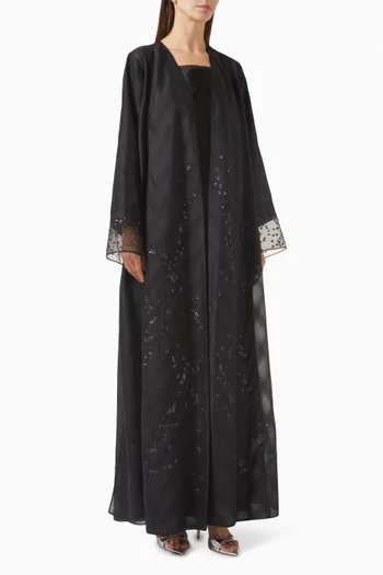 Floral Embellished Abaya