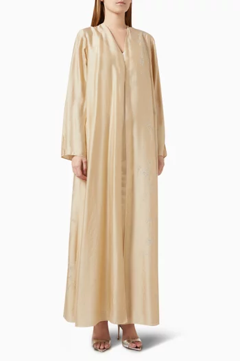 Floral Embroidered Abaya