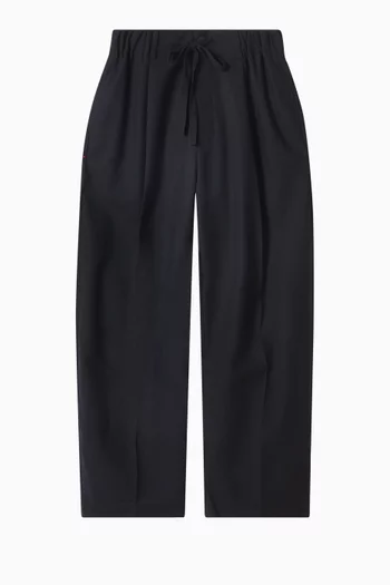 Noam Drawcord Pants in Wool