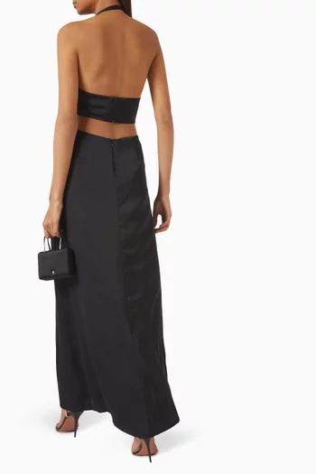 The Wander Maxi Dress in Satin