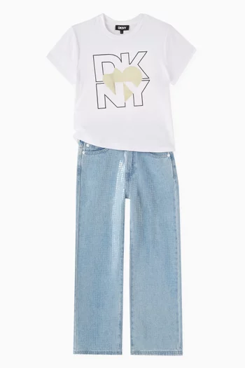 Logo Graphic T-shirt in Viscose