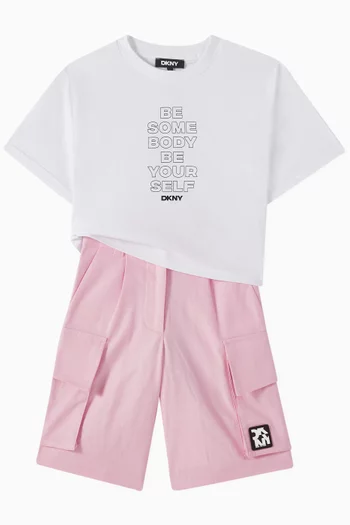 تي شيرت بطبعة Be Yourself قطن