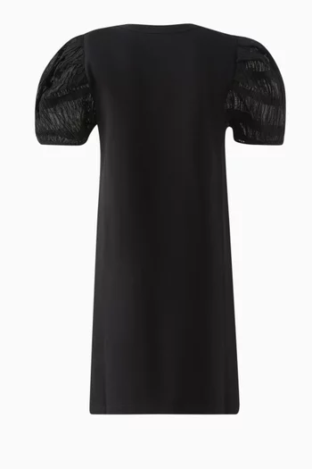 Logo Dress in Cotton