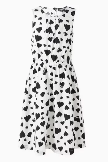 Heart of NY Dress in Cotton-poplin