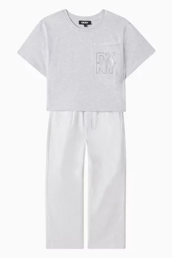 Wide-leg Jeans in Cotton