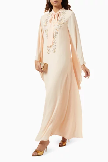 Tie-up Neck Kaftan