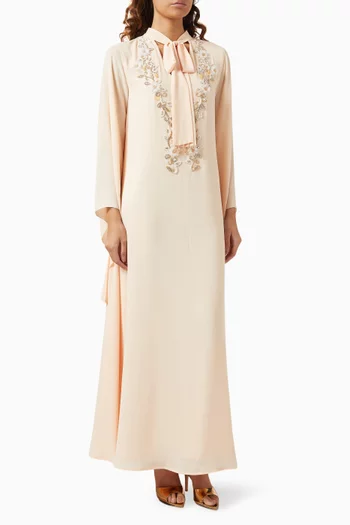 Tie-up Neck Kaftan