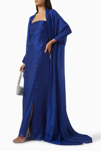 Cape Maxi Dress