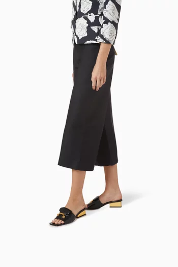 Trunkaroo 35 Sandals in Grainy Patent Leather