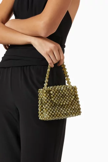 Mini Ani Tote Bag in Acrylic Beads