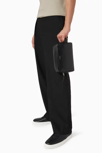 CK Sleek Washbag in Faux Leather