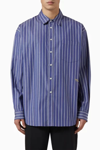 Oversized Stripe Shirt in Cotton