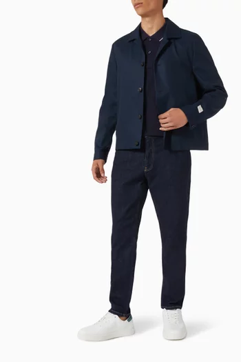 Buttoned Shacket in Cotton-linen