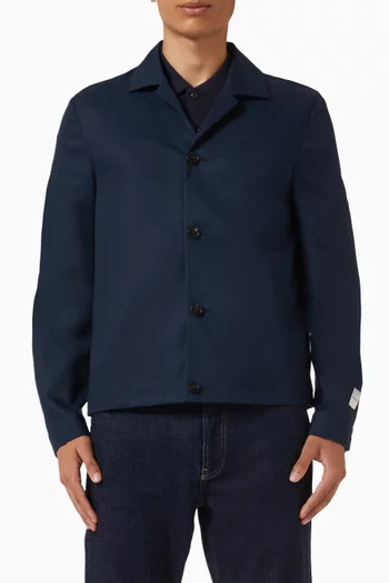 Buttoned Shacket in Cotton-linen
