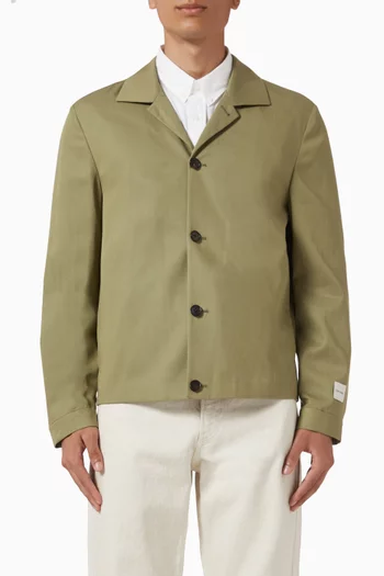 Buttoned Shacket in Cotton-linen