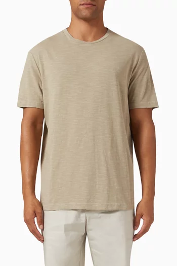 Crewneck T-shirt in Cotton Blend